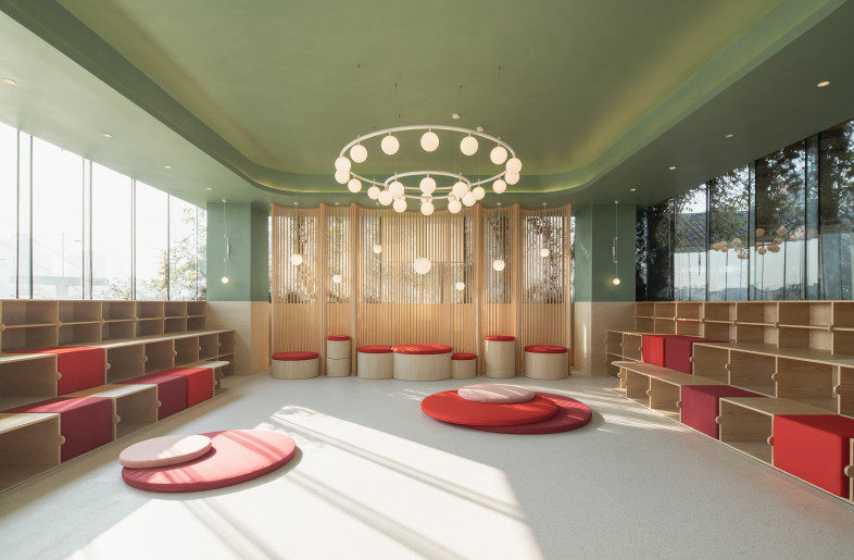 Bund Post Office 3rd Floor:  Children's play area and event space. - Photo Credit: Wen Studio