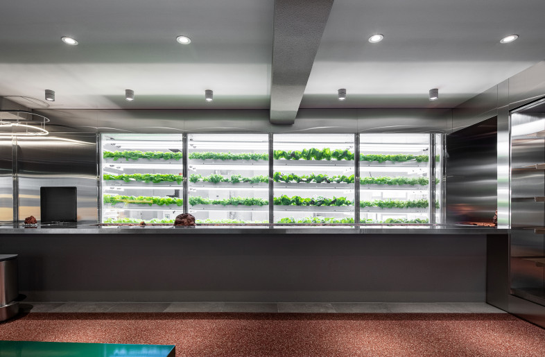 The bar in front of the smart farm system