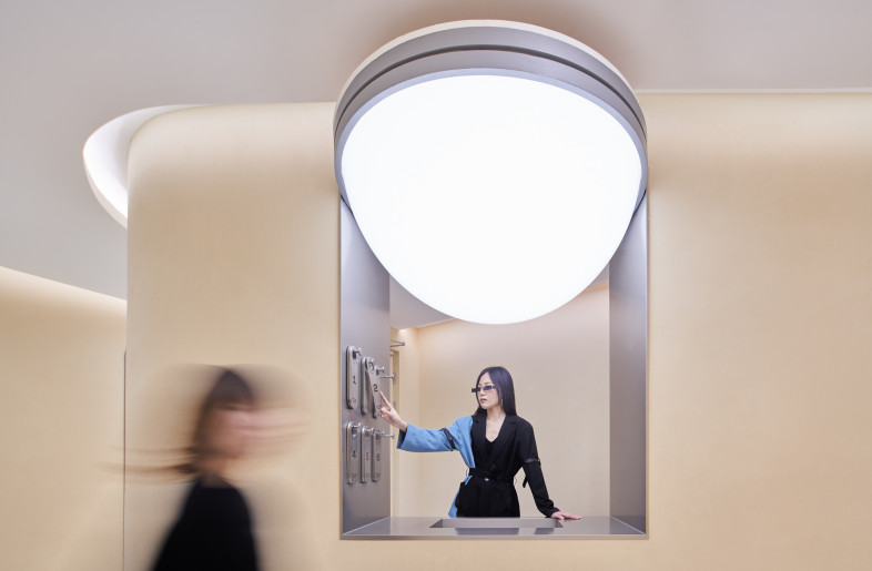 2nd floor fitting rooms area - leaping creative