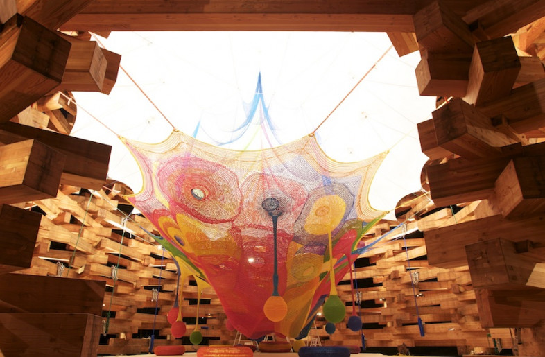 デジタルアート Concerto with freedom 商標登録   002 Frameweb | Interactive Crocheted Playgrounds by Toshiko Horiuchi