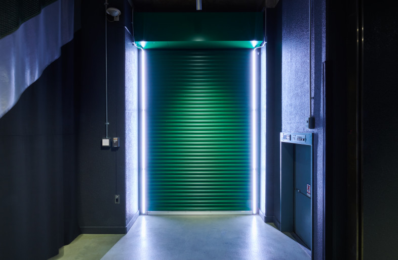 Painting and illumination of existing shutters - junpei kato
