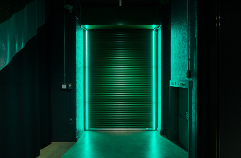 Painting and illumination of existing shutters - junpei kato