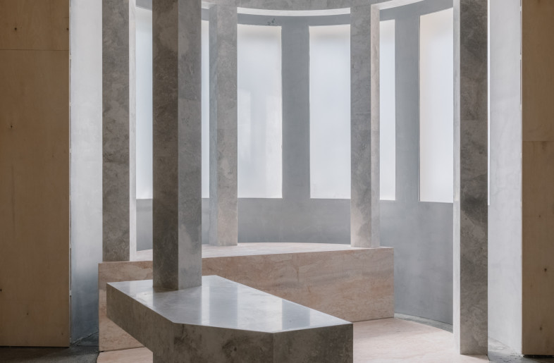 the room with a new marble chapel - Wen Studio
