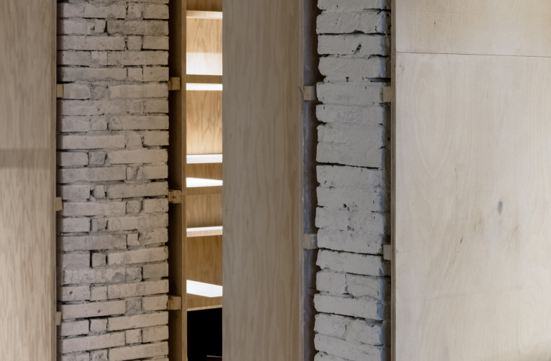 the detail of exposing the marks of construction - Wen Studio