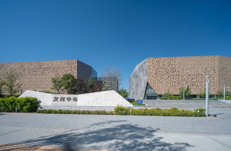 the overview of exterior of Zhangjiankou Library - Photographer: SHI Yunfeng