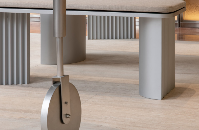 an assemble design of different surfaces playing with light - Wen Studio