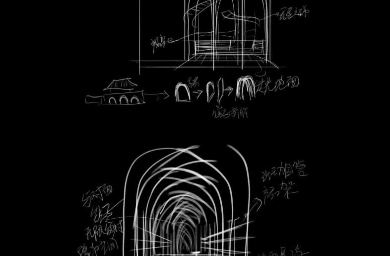 Concept Drawing - Beijing Wuxiang Space Architecture Design Studio