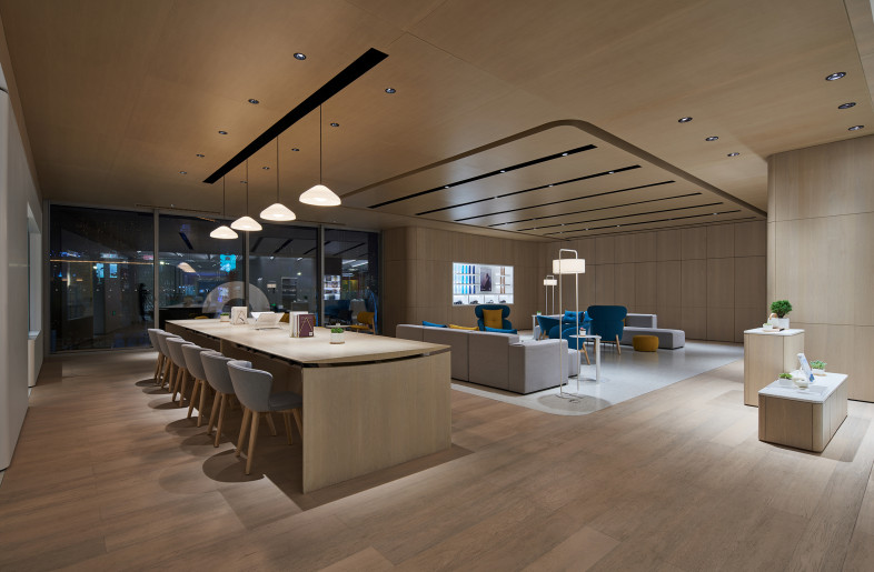 Reception area on the second floor - FANGFANG STUDIO