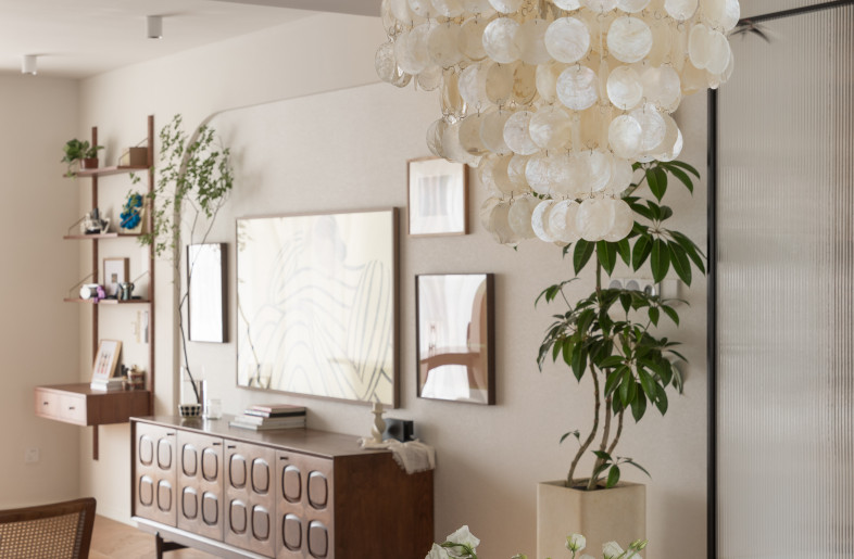 The rich layering of the space in the living room. - Charles LV