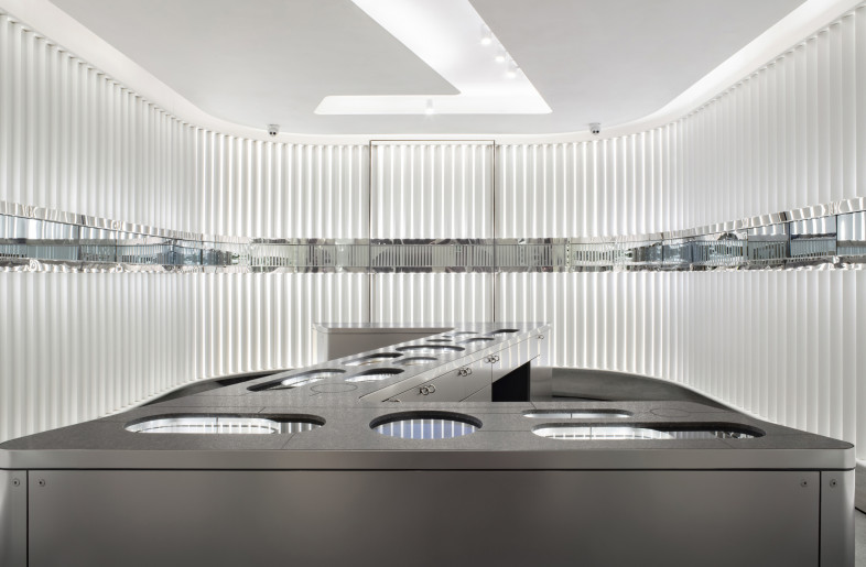 “Z” shape table cabinet - Alan Chan Design Company