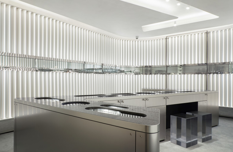 “Z” shape table cabinet - Alan Chan Design Company