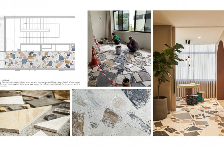 Terrazzo floor laying process - White Jacket