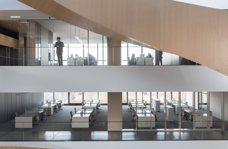 Open and half-opened office areas - Wu Qing Shan