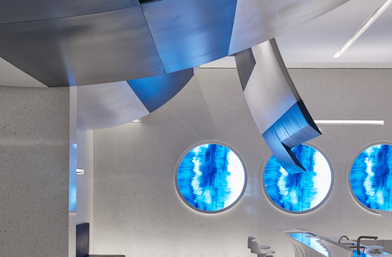 The light way of illustration reminds people of the weightlessness associated with clouds floating in the sky. - Jonathan Leijonhufvud Architectural Photography