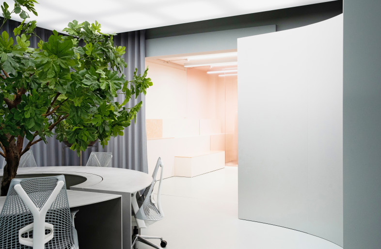 View from the office to the pink room - Johnny Nghiem
