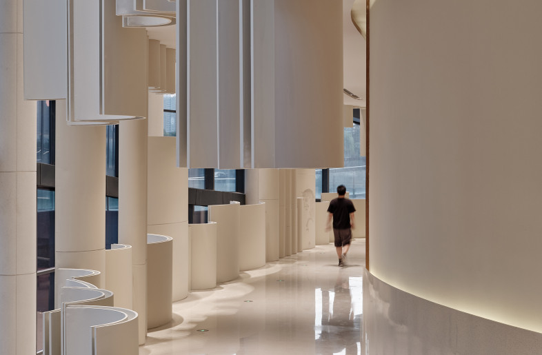 We bend metals into different sections of arcs, and through the combination of various heights and arcs angles, the metal materials give people a light feeling. - Jonathan Leijonhufvud Architectural Photography