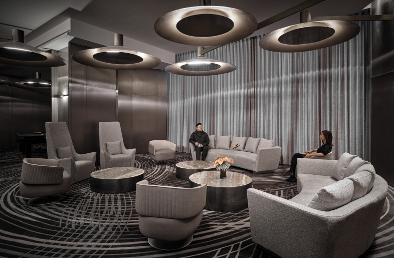 The main purpose of this lounge is for celebrities to take a rest or hold press conferences. - Jonathan Leijonhufvud Architectural Photography