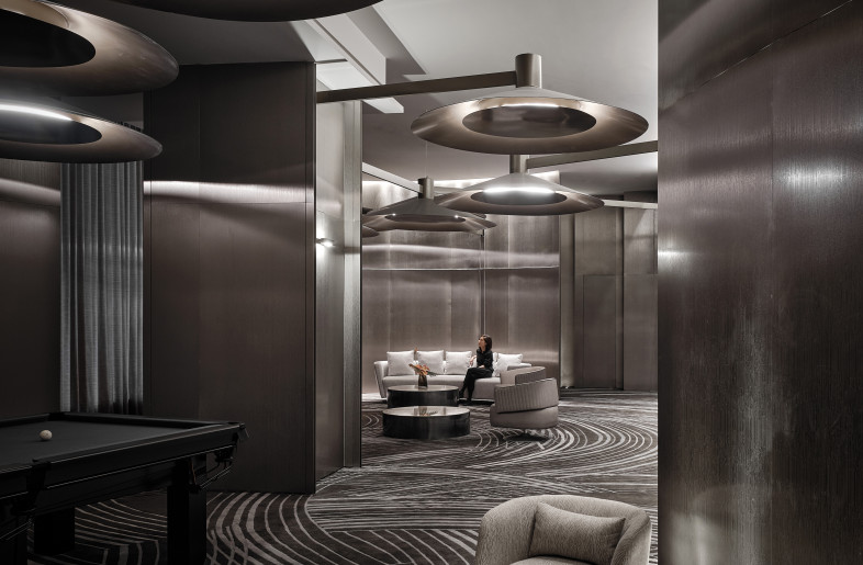 The main purpose of this lounge is for celebrities to take a rest or hold press conferences. - Jonathan Leijonhufvud Architectural Photography