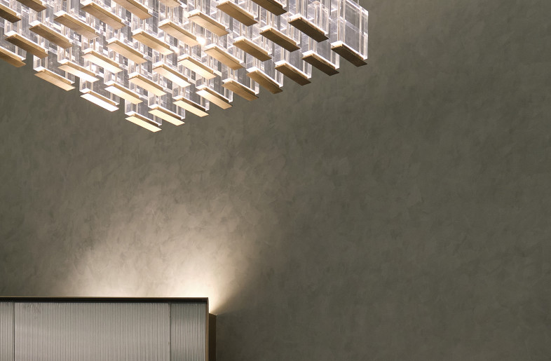 The theme of this project is the modern interpretation of chandelier. This is a modern and simplified way of execution, yet still achieves the stunning and glamorous effect that you see in traditional chandeliers. - Jonathan Leijonhufvud Architectural Photography