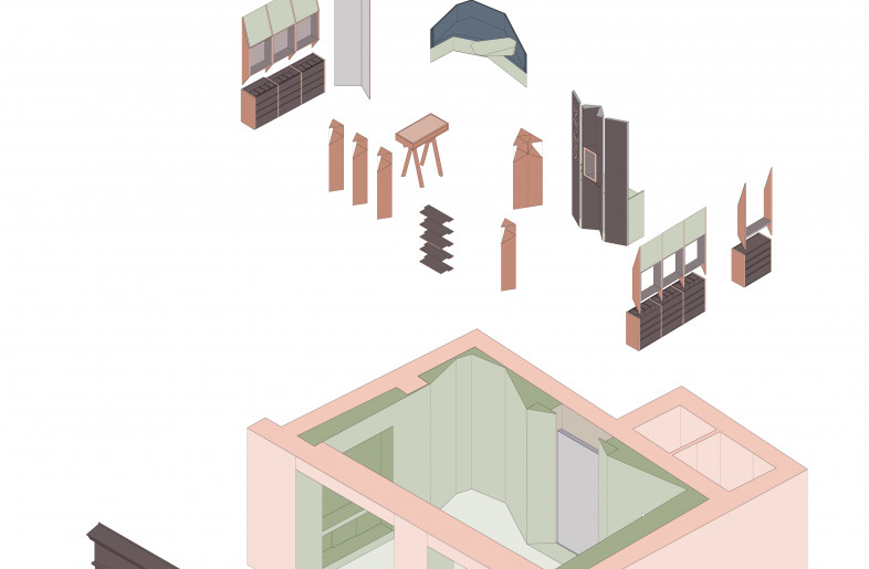 Architecture & design by Labaye Sumi for ©Statement _ Project axonometry - ©Labaye Sumi