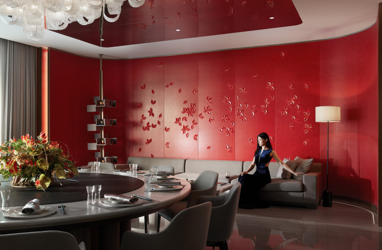 The six private rooms vary in size to meet the dining demands of various types of customers. - Three Images