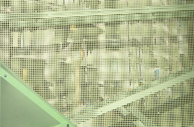 Atelier Cho Thompson browsed 3form’s 250 color portfolio to find hues that color-matched the installation’s steel frame. - Martin Seck and Flatiron/23rd Street Partnership