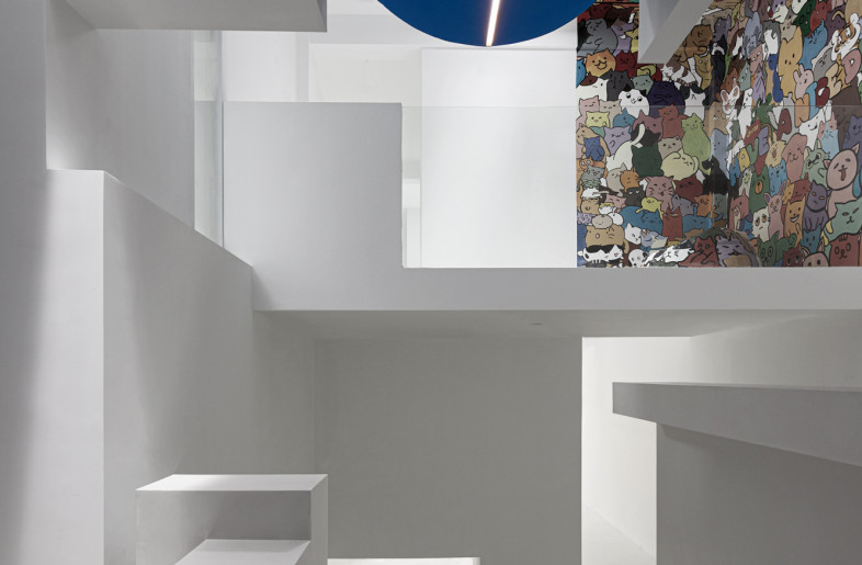 View to Exhibition Space from Entrance - Zhang Jianing, Hanmo Visual Studio