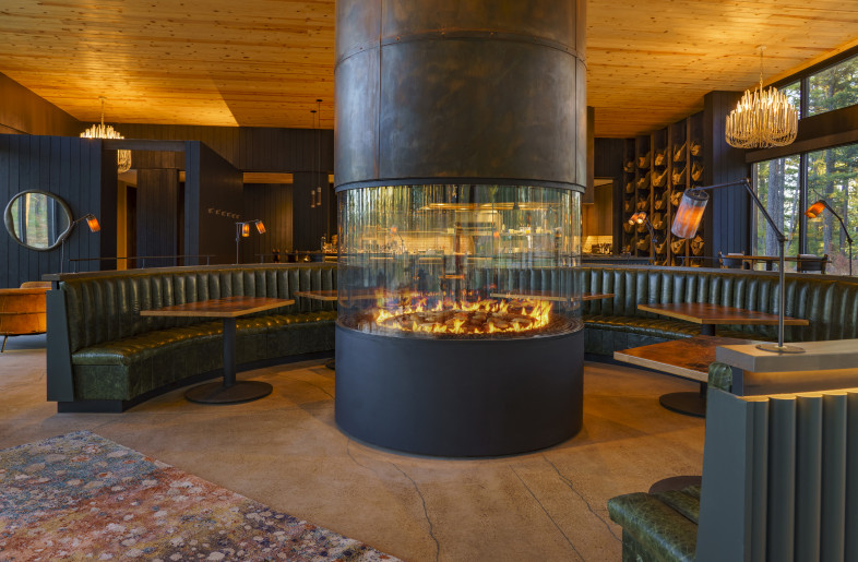Social Haus central fire place - Light Architecture