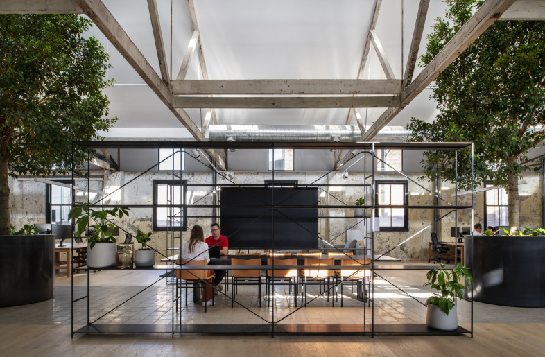 The design of the workspace is intended to change state over time, to weather and patina, allowing the new to age with the old. - Nicole England