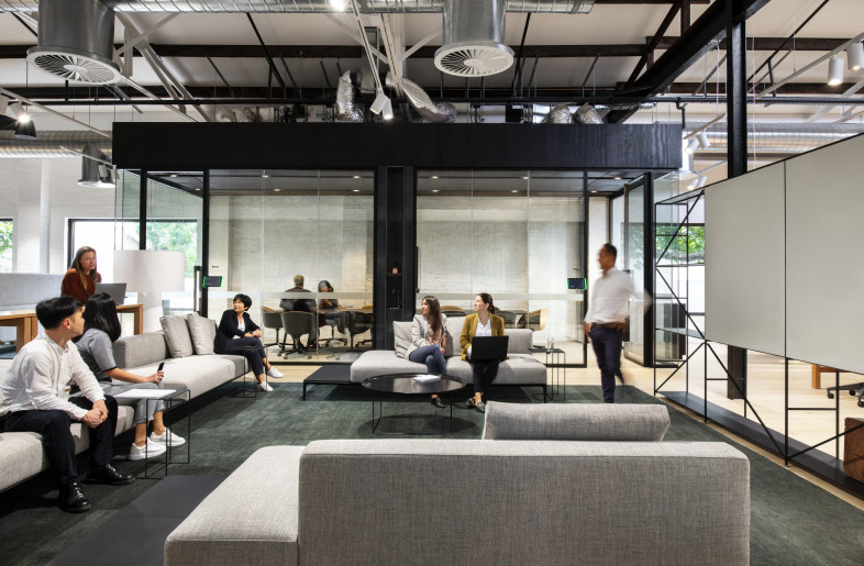 More akin to a campus-style environment rather than a corporate work place, the new fit-out includes lounge areas, break-out spaces, informal and more formal enclosed spaces - Nicole England