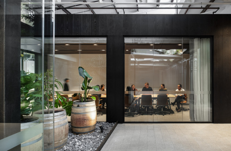 A central courtyard and well-defined outdoor paths linking the buildings - Nicole England