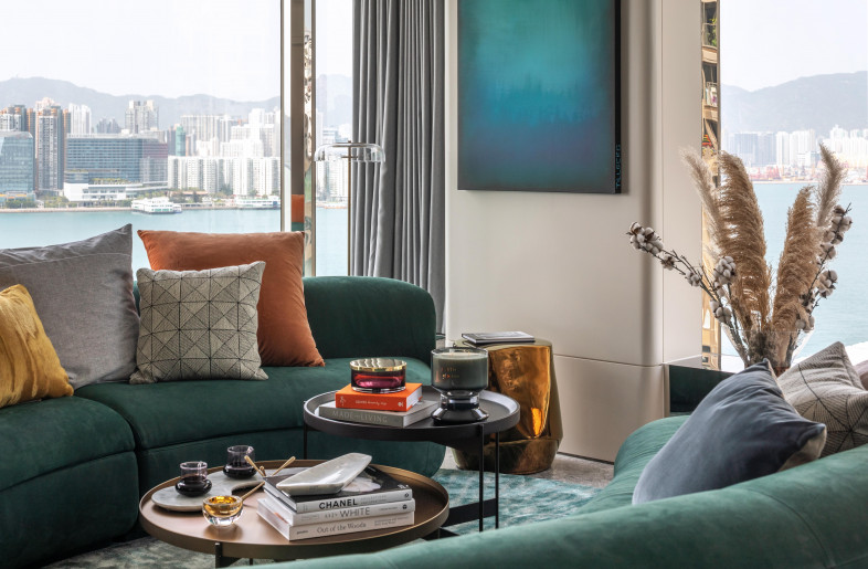 Gazing out through the windows from the curved emerald sofas, it feels as if you are perched on the deck of a yacht. - Mr. Edmon Leong