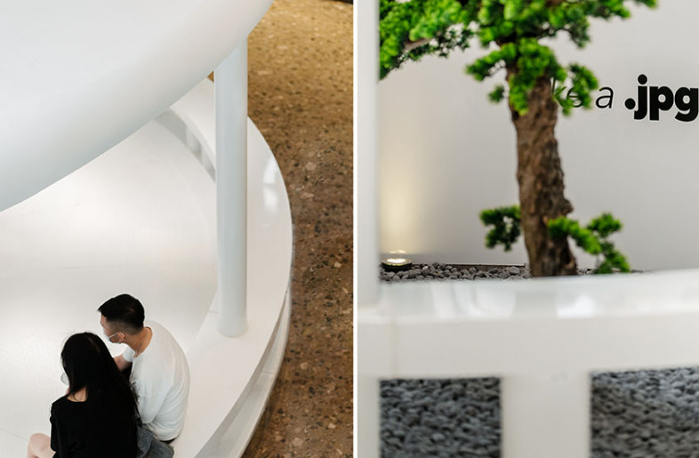Coffee shops can be more than just a space to offer coffee. We wish they can be like small trees planted in urban public space, slowly sprouting and naturally growing, and gradually spread to all kinds of city corners, and become shady shelters for people. - The store on-site