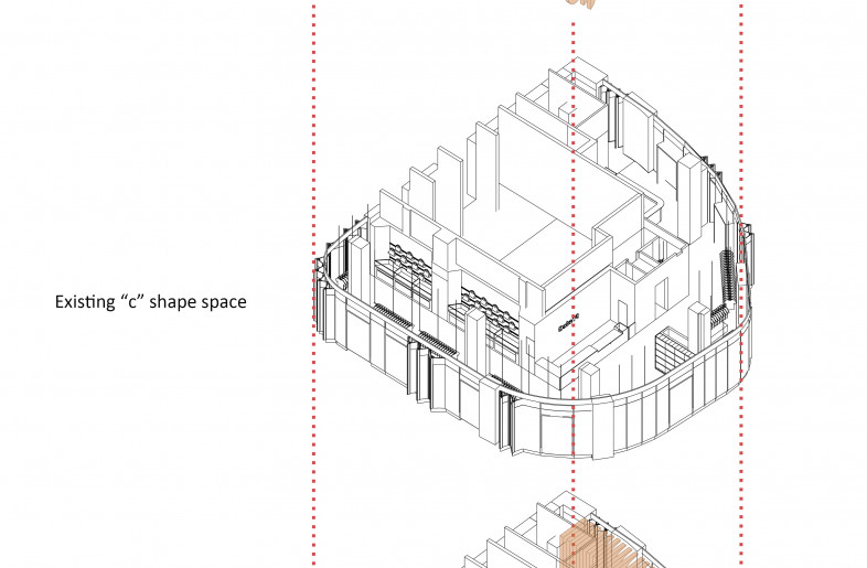 Exploded Axonometric Diagram - Chengtian Pu
