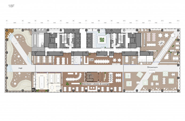 Floor plan 18F - YOHAK_DESIGN STUDIO