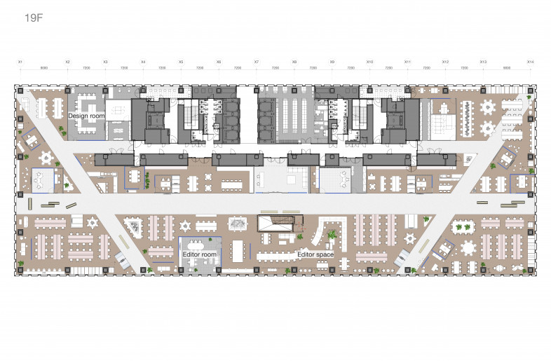 Floor plan 19F - YOHAK_DESIGN STUDIO