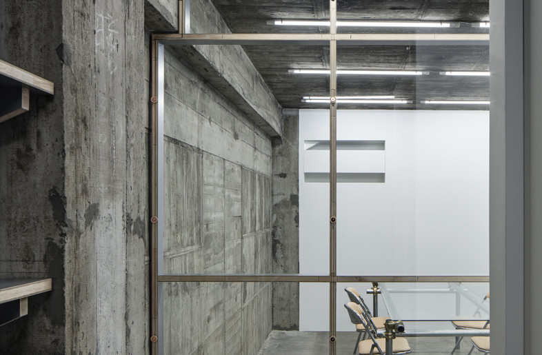 View of meeting room from back yard. - Kenta Hasegawa