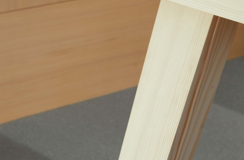 Detail of a custome made high table - Adolf Bereuter