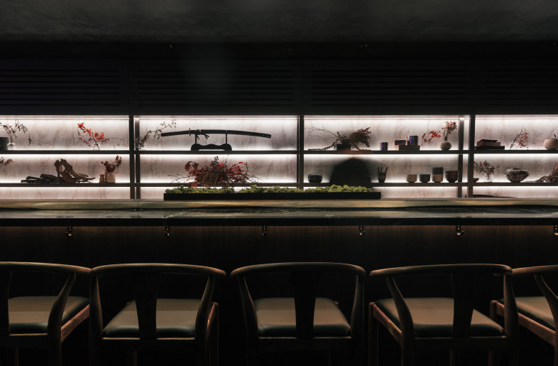 Like kaiseki, which is dictated by the seasons, the vessels display flowers that change with the seasonal menu. - Finbarr Fallon