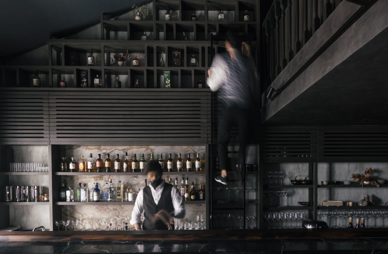 To unify the space, the team applied a desaturated palette. - Finbarr Fallon