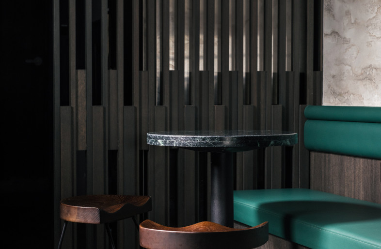 Washed-out, textured grey paint was applied with a plaster effect. - Finbarr Fallon