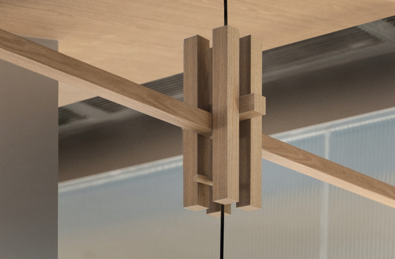 Construction details of the lamp pendant. - yuuuunstudio