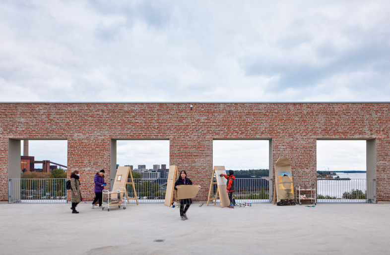 Together with the Theatre Academy, the Academy of Fine Arts is part and parcel of a creative campus on a site making fresh use of Helsinki's seafront in the eastern downtown area. - Tuomas Uusheimo