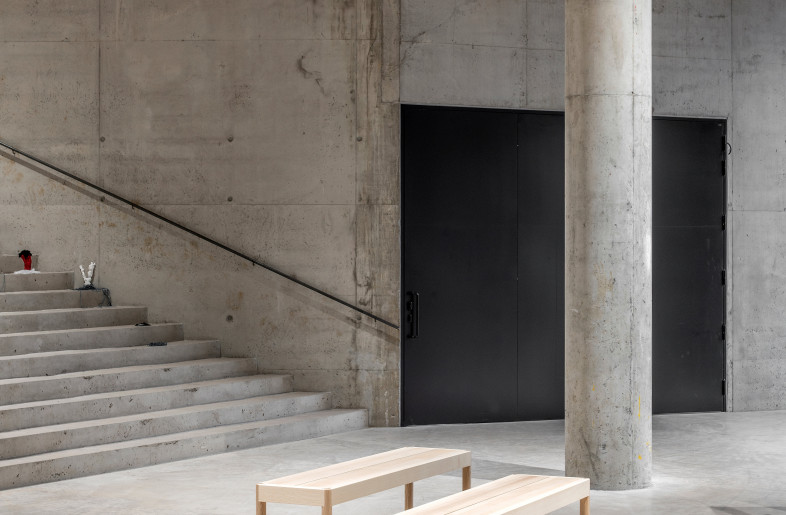 For interiors and furniture design the team selected materials that work well within an old industrial setting and can withstand substantial wear and tear. - Pauliina Salonen