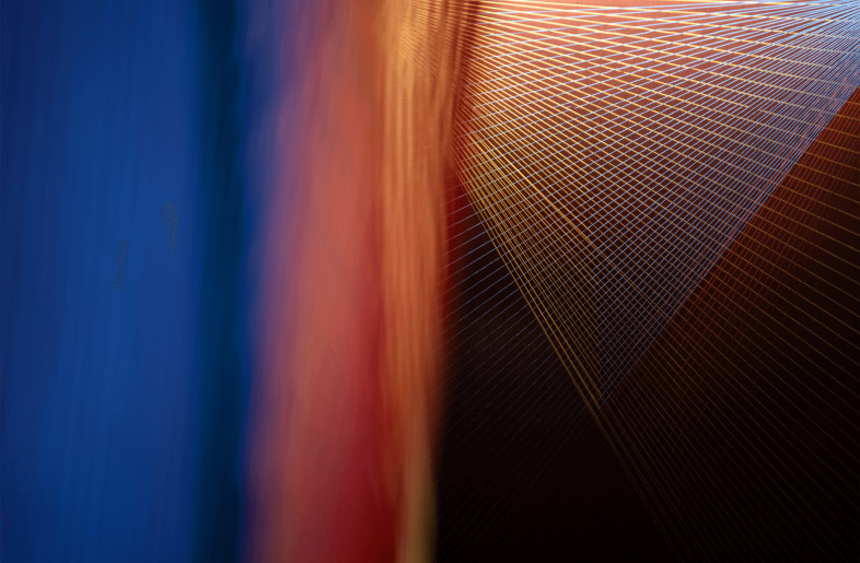 Brocade knits the light, inspired from ' The Rainbow that never dies' by Gabriel Dawe, the Mexican artist - Qiwen Photography