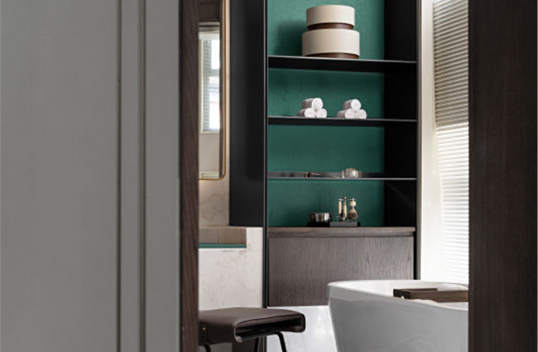Concise and fashionable washroom releases the exhaustion of a day. - Bemo Studio·Yanming