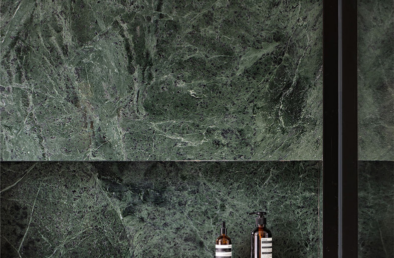 Colorful green marble makes people natural and relaxed. - Bemo Studio·Yanming