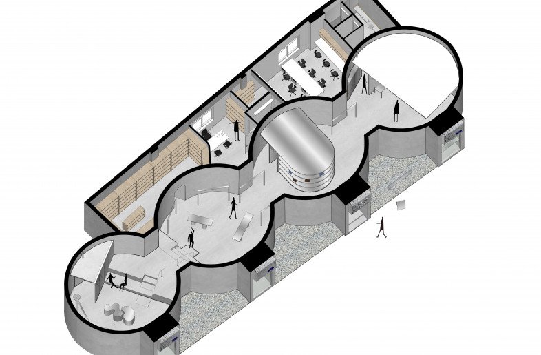 Axonometric - axon diagram