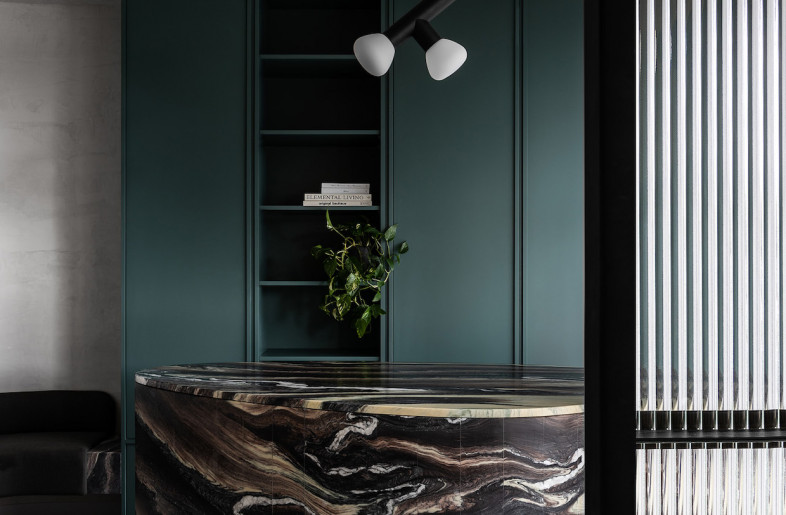 The colour narrative symbolizes movement from light to dark. - Timothy Kaye