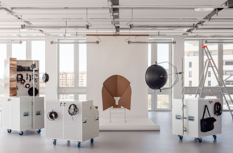 The furniture system can also be used outdoors. - Antoine Huot
